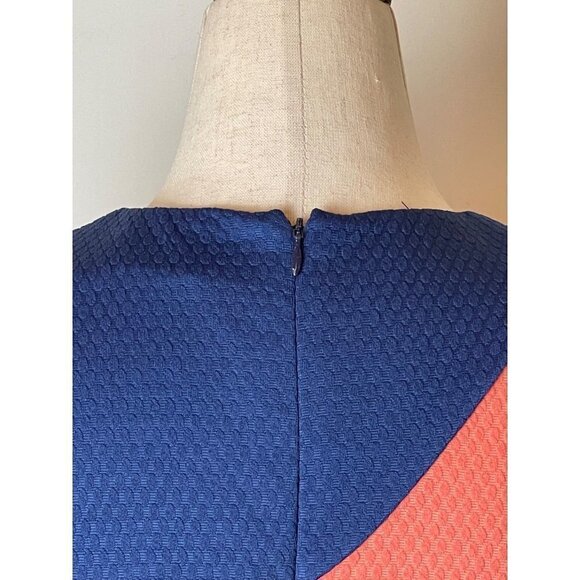 Hutch Anthropologie Blue Pink And Purple Color Block Fit And Flare Dress XXL - Picture 6 of 9